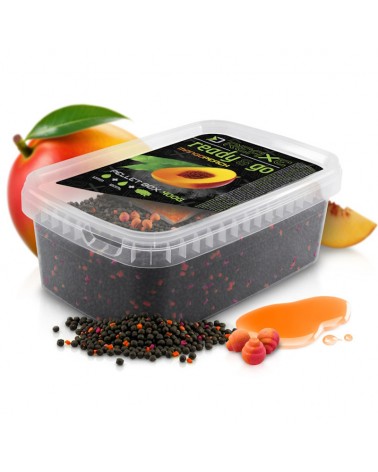 Pellet Box Delphin Reaxe READY&GO Mango- Brzoskwinia 400g+ Booster 120ml+ 10mm Wafters 5szt.