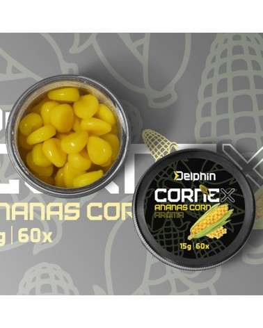 Sztuczna Przynęta Kukurydza Delphin CorneX Pop Up 60szt. Słodka Kukurydza- Ananas
