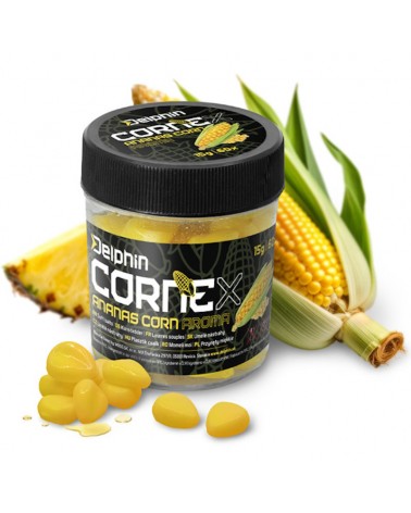 Sztuczna Przynęta Kukurydza Delphin CorneX Pop Up 60szt. Słodka Kukurydza- Ananas