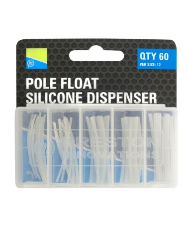 Igielity Wężyki Silikonowe Do Spławika Preston Pole Float Silicone Dispenser 0.3-1.0mm 60szt. Zestaw