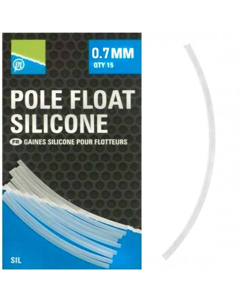 Igielity Wężyki Silikonowe Do Spławika Preston Pole Float Silicone 0.7mm 15szt.