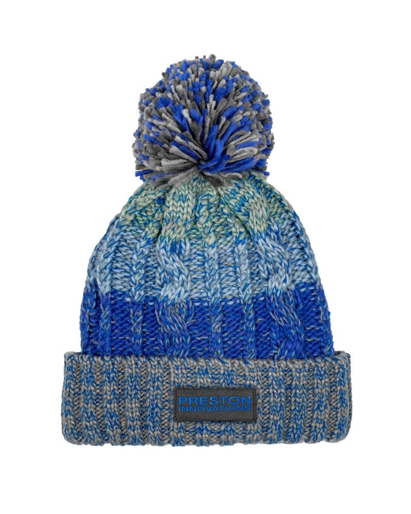 Ciepła Zimowa Czapka Wędkarska Preston Colour Block Bobble Hat