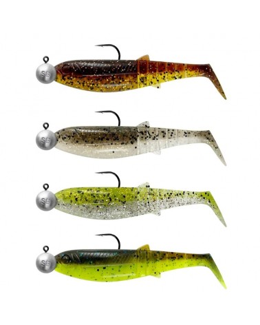 Zestaw Gum Na Czystą Wodę Savage Gear Cannibal Shad 6.8cm 3g+3/0 10g Clear Water Mix 4+4szt.