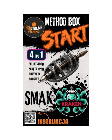 Eggstream Osmo Zestaw Method Feeder Box Start Kraken 4w1 Pellet Zanęta Booster Wafters