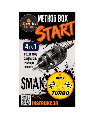 Eggstream Osmo Zestaw Method Feeder Box Start Turbo 4w1 Pellet Zanęta Booster Wafters