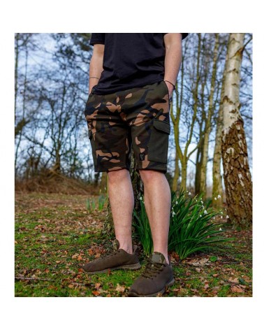 Spodenki Wędkarskie Dresowe Fox LW Camo Jogger Shorts