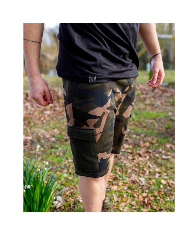 Spodenki Wędkarskie Dresowe Fox LW Camo Jogger Shorts