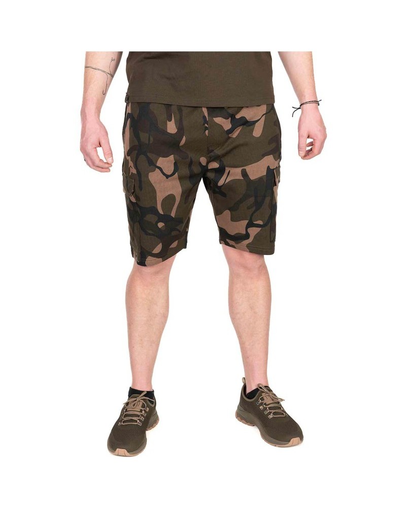 Spodenki Wędkarskie Dresowe Fox LW Camo Jogger Shorts