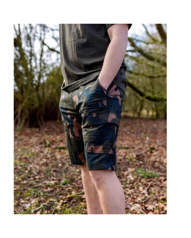 Spodenki Wędkarskie Fox LW Camo Combat Shorts