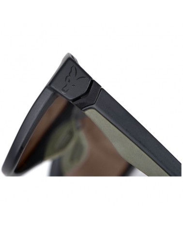 Okulary Wędkarskie Polaryzacyjne Fox Collection Green Black Shades Brown Lens