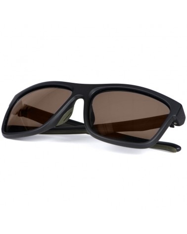 Okulary Wędkarskie Polaryzacyjne Fox Collection Green Black Shades Brown Lens