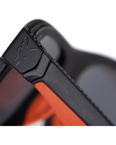 Okulary Wędkarskie Polaryzacyjne Fox Collection Black Orange Shades Grey Lens