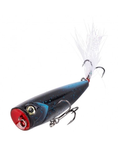 Wobler Popper Shimano Yasei Pure Pop 80mm 12g Black Blue Floating