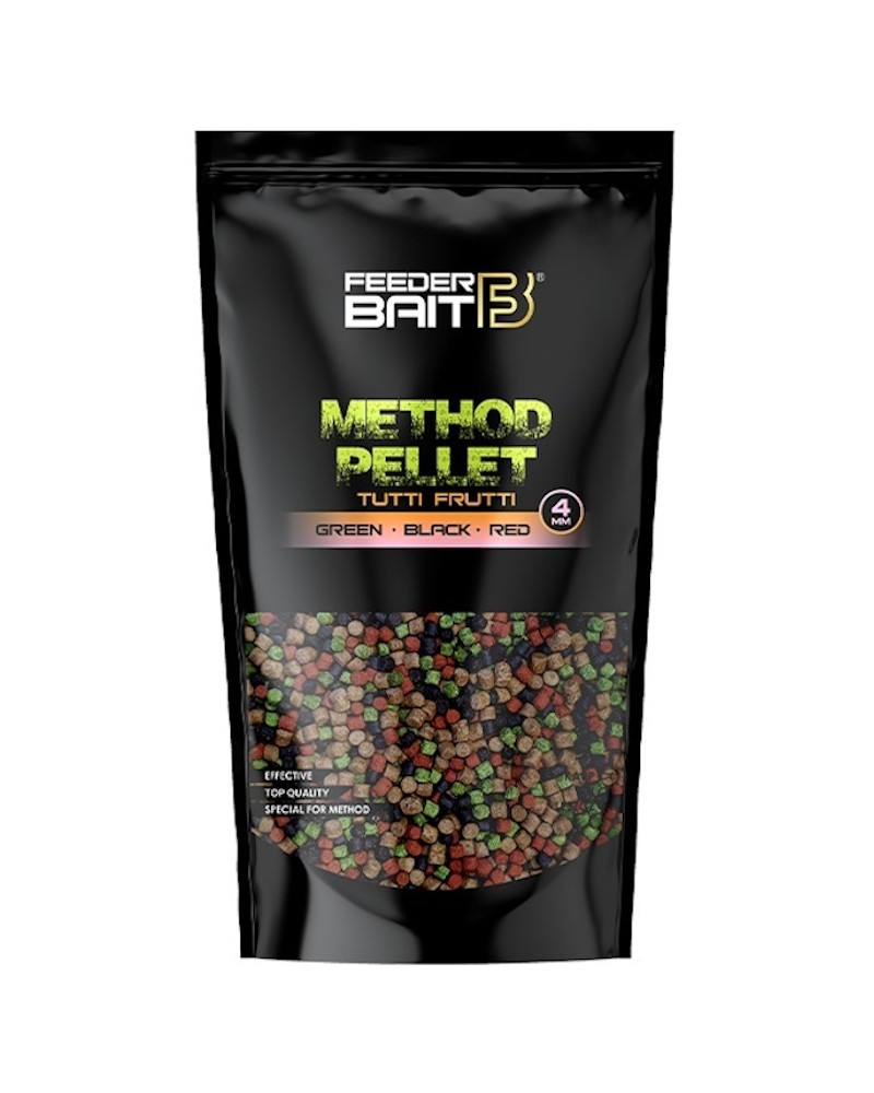 Pellet Do Koszyka Feeder Bait Method Tutti Frutti Green-Black-Red 4mm 800g
