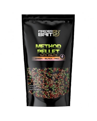 Pellet Do Koszyka Feeder Bait Method Tutti Frutti Green-Black-Red 4mm 800g