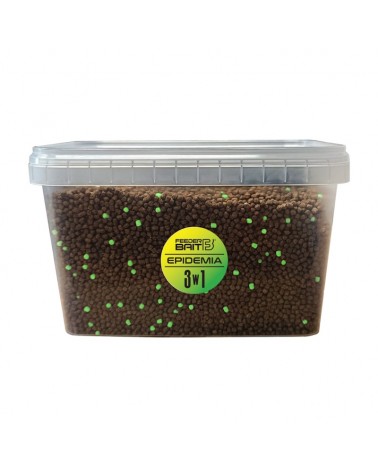 Multipack Box Feeder Bait Epidemia 3w1 Liquid 150ml Waftersy 25ml Pellet 450g