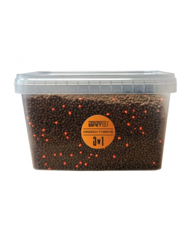 Multipack Box Feeder Bait Orzech Tygrysi 3w1 Liquid 150ml Waftersy 25ml Pellet 450g