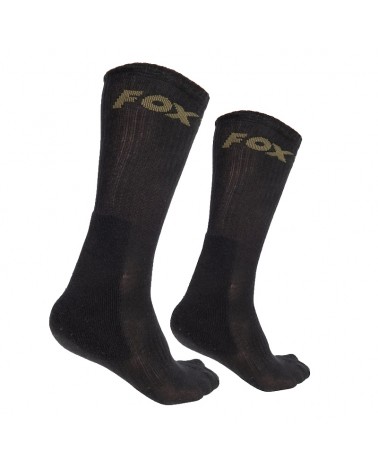 Skarpety Wędkarskie Fox Black Socks 3-Pack