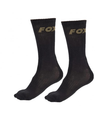 Skarpety Wędkarskie Fox Black Socks 3-Pack
