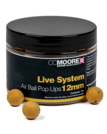 Kulki Haczykowe CC Moore Live System Air Ball Pop Ups 12mm 70szt.