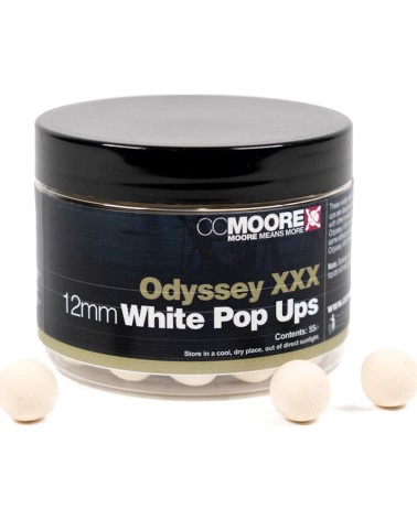 Kulki Haczykowe CC Moore Odyssey XXX White Pop Ups 12mm 55szt.