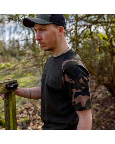 Koszulka Fox Khaki/Camo Outline T-Shirt