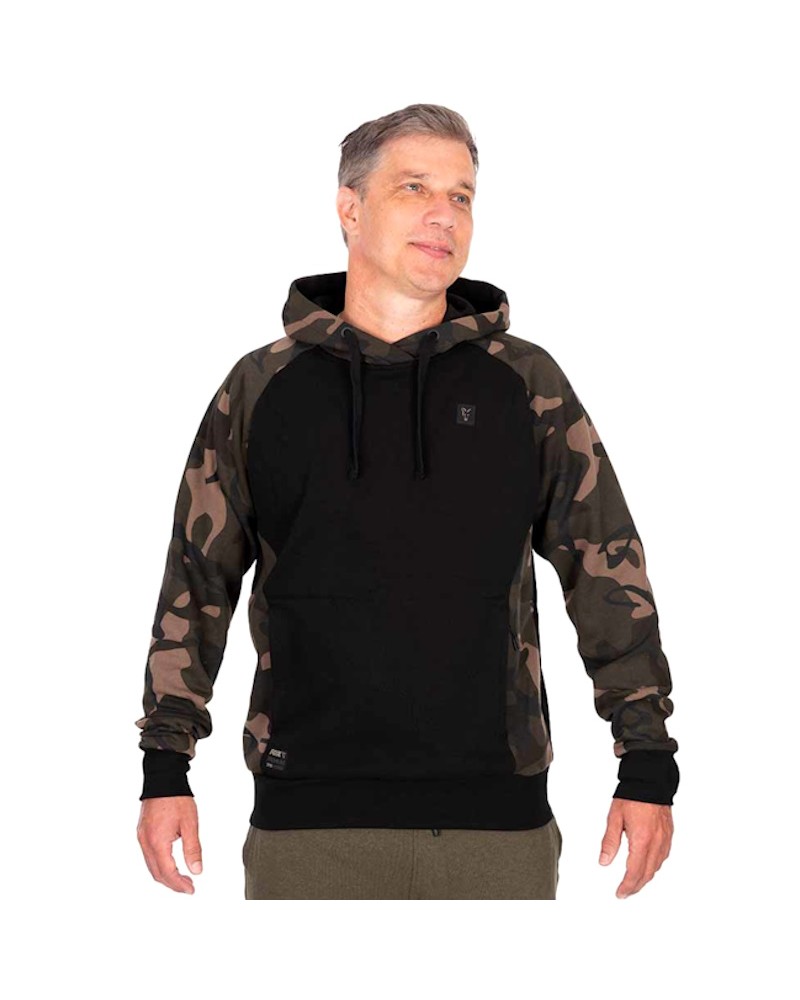 Bluza Z Kapturem Fox Black/Camo Pullover Premium 310 Hoody