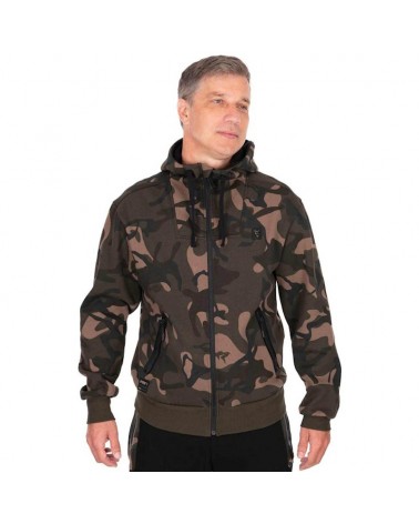 Bluza Wędkarska Rozpinana Z Kapturem Fox Camo Full Zip Premium 310 Hoodie