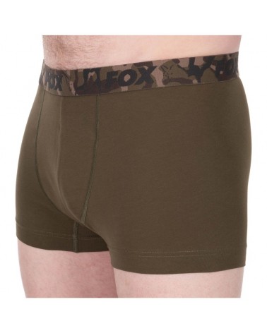 Bokserki Męskie Wędkarskie Fox Boxer Shorts Khaki/Black