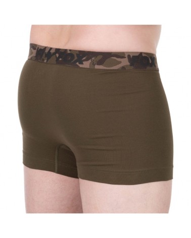 Bokserki Męskie Wędkarskie Fox Boxer Shorts Khaki/Black