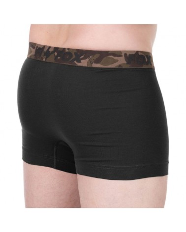 Bokserki Męskie Wędkarskie Fox Boxer Shorts Khaki/Black
