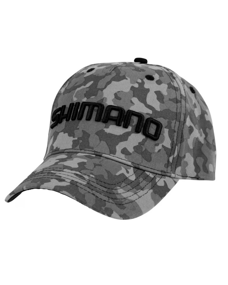 Czapka Wędkarska Z Daszkiem Shimano Cap Grey Camo