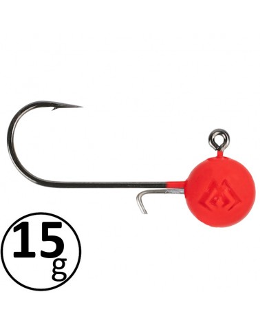 Główka Jigowa Mikado Jaws Classic Eco UV Pomarańczowa 15g