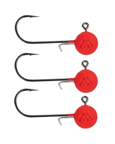 Główka Jigowa Mikado Jaws Classic Eco UV Pomarańczowa 3szt.