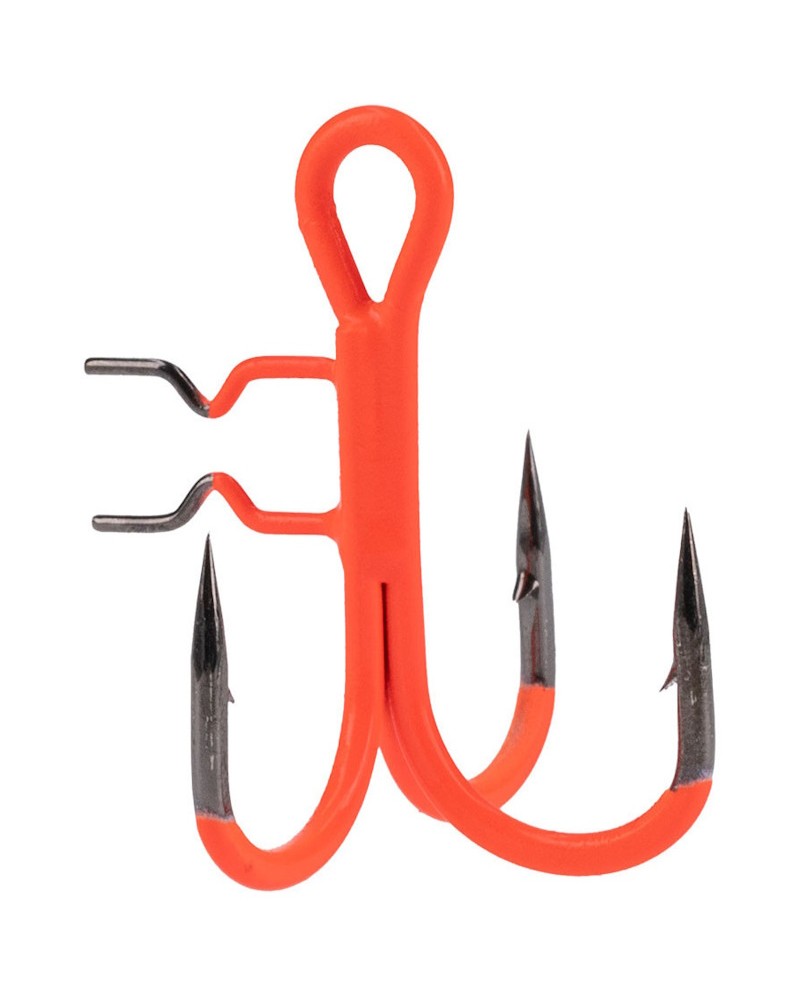 Kotwica Mikado Jaws Trebles Vertical UV Orange
