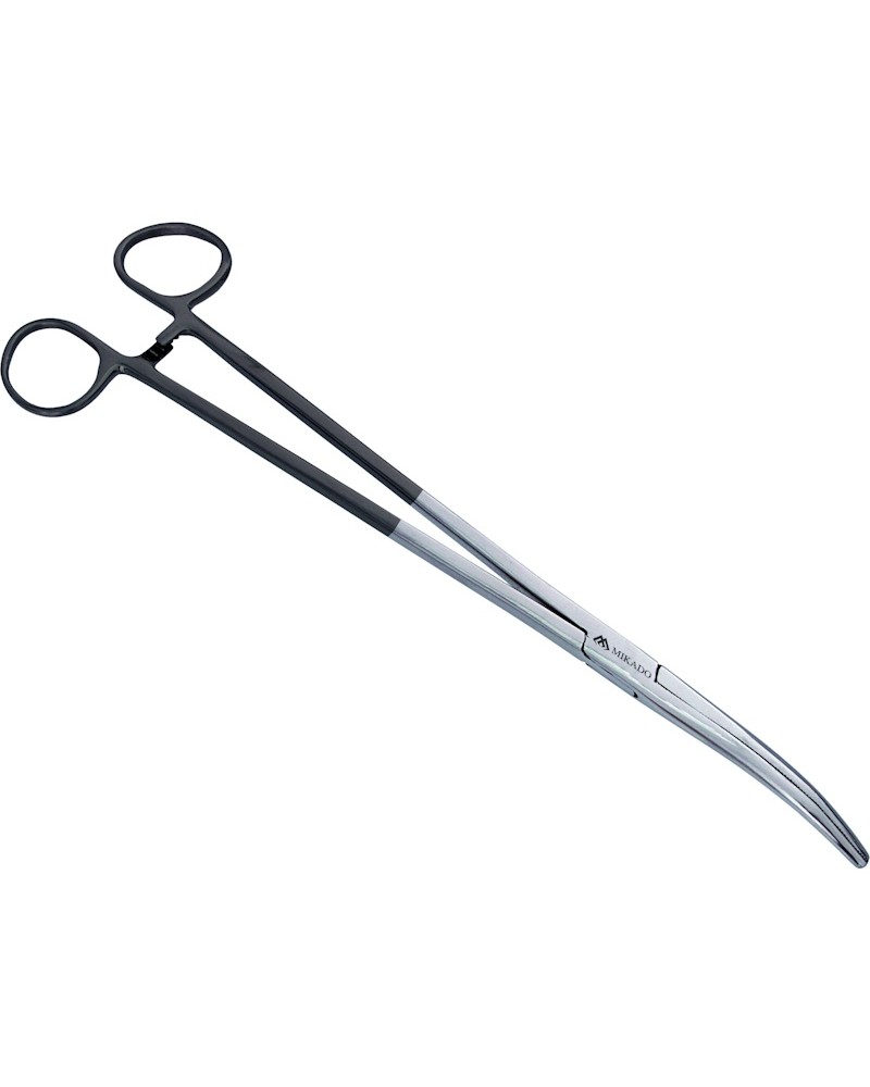 Szczypce Zakrzywione Mikado Z Gumowaną Rączką 6.5" 16.5cm