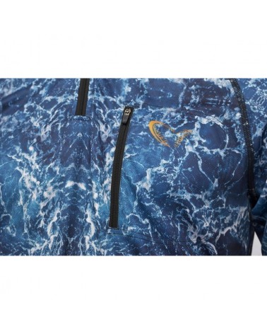 Bluza Savage Gear Savage Salt Uv Hoodie L Sea Blue