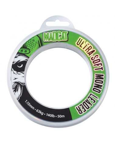 Żyłka Madcat Ultra-Soft Mono Leader 1.15mm 63kg 140lbs 50m