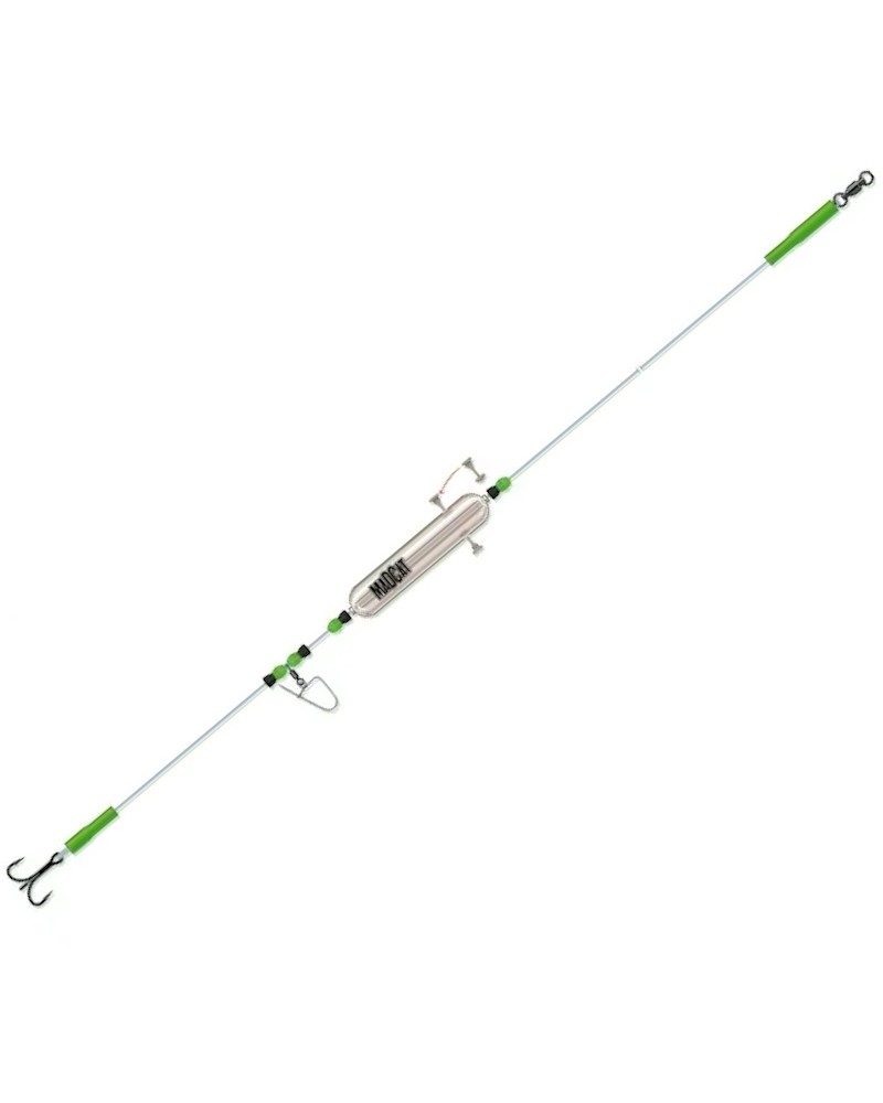 Zestaw Sumowy Ze Spławikiem Agrafką Madcat Adjusta Profi River Rig Noseclip Treble Nr 3/0 1.30mm 165lbs 250cm 1szt.