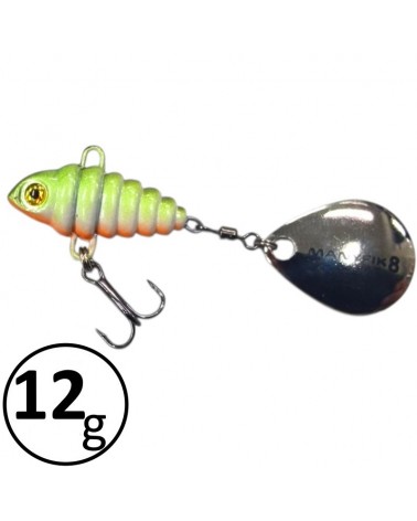 Wirujący Ogonek Manyfik Pepe 3D 27mm 12g Okoń Natural Perch