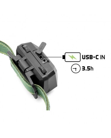 Latarka Czołówka Delphin Monox 3W 120lm USB-C