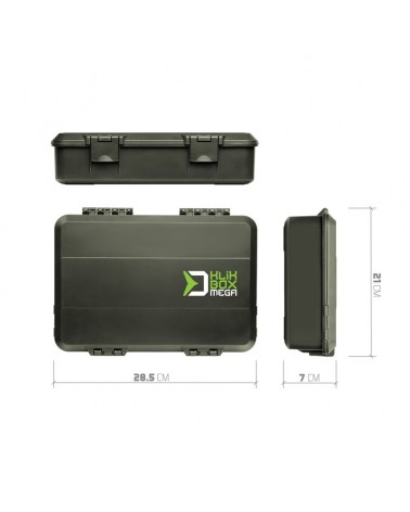 Pudełko Wędkarskie Organizer Na Akcesoria Delphin KlikBOX Mega 28.5x21x7cm