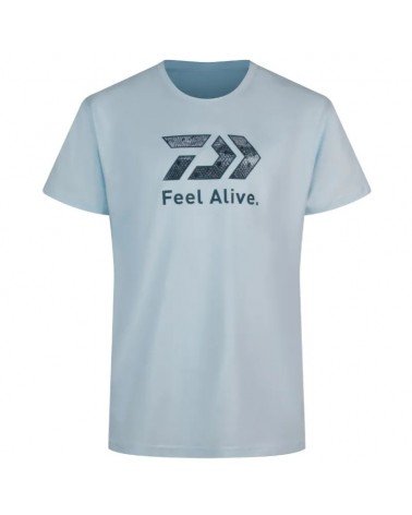 Koszulka Wędkarska Daiwa D-Vec T-Shirt Trout Light Blue XL