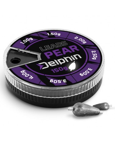 Ciężarki Łezki Przelotowe Z Igileitem Delphin Leads 1.0-4.0g 150g