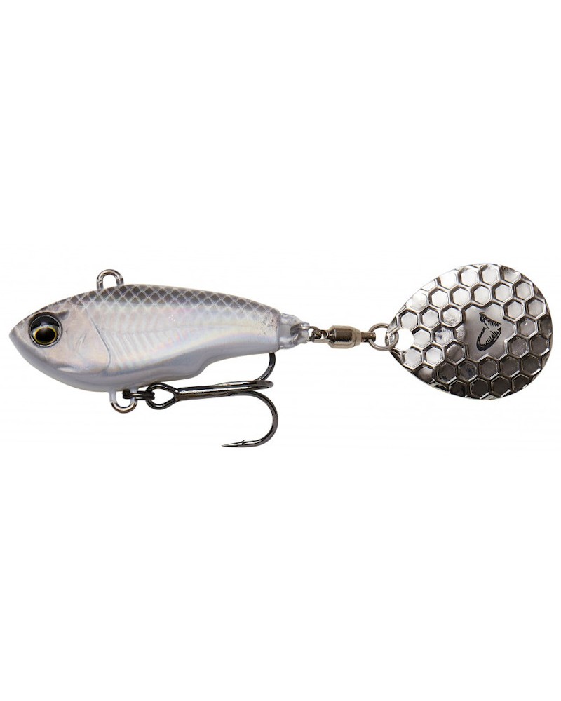 Savage Gear Wirujący Ogonek Fat Tail Spin 5.5cm 9g White Silver 1-2m