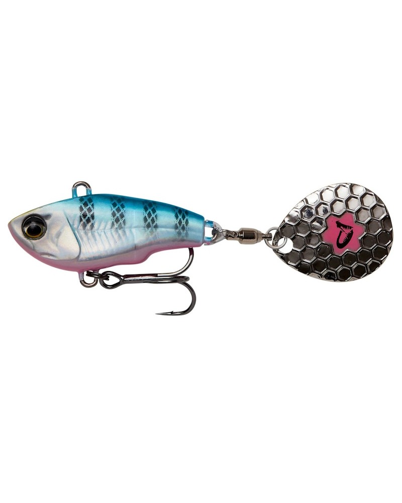 Savage Gear Wirujący Ogonek Fat Tail Spin 6.5cm 16g Blue Silver Pink 2-4m