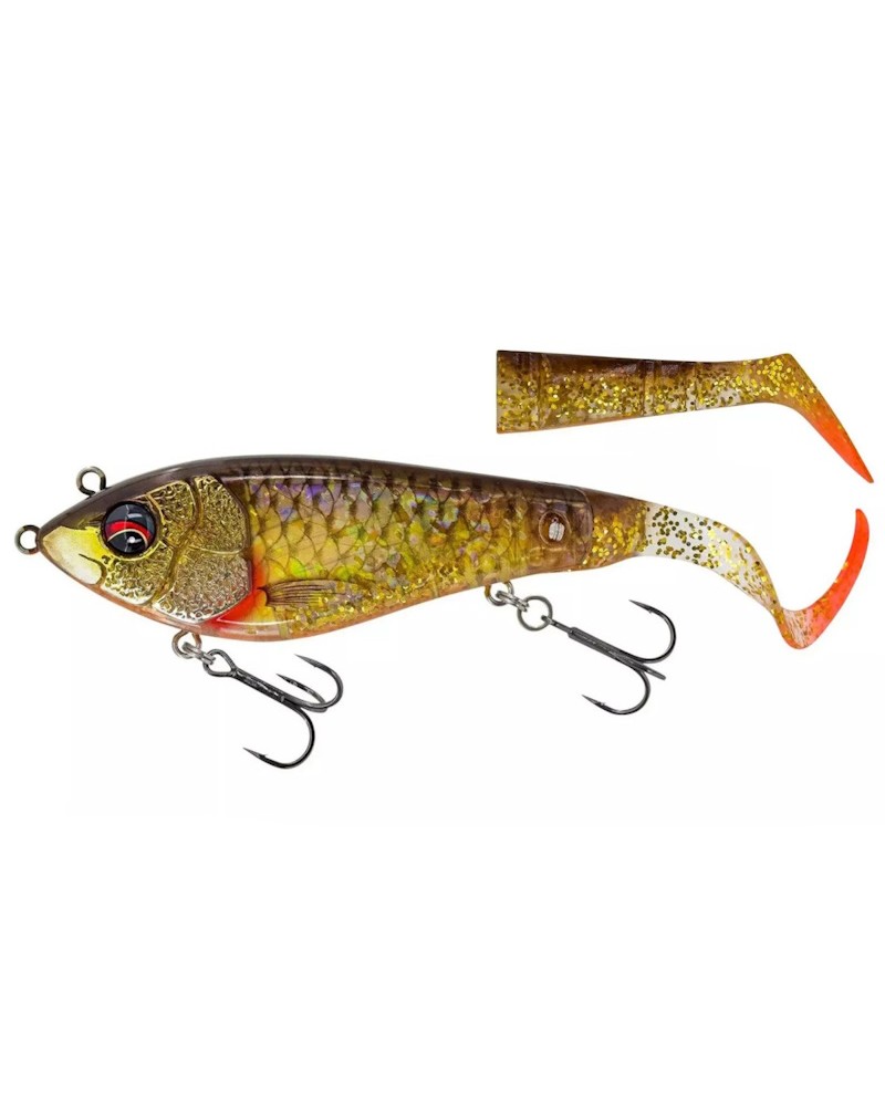 Savage Gear Wobler Guma Jerk Deviator Tail 16.5cm 48g Dirty Roach Glitter 0.5-1.5m Slow Sinking
