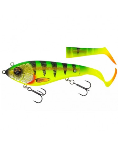 Savage Gear Wobler Guma Jerk Deviator Tail 16.5cm 48g Firetiger 0.5-1.5m Slow Sinking