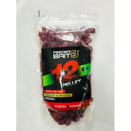 Pellet Feeder Bait F1 Ochotka & Konopia 12mm z dziurką 800g