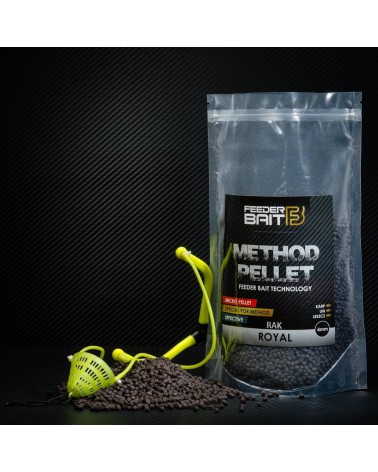 Pellet Feeder Bait Black Royal Rak 4mm 800g